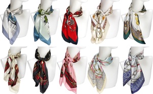 Bufanda Corta Estampada Personalizada de Primera Calidad, Fabricante Textil OEM ODM de Marca Blanca, Accesorios de Moda al por Mayor - Product Image 6