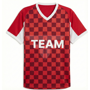 Camiseta de Fútbol Transpirable de Poliéster, Tejido de Malla Ligero, Unisex, Ajuste para Adultos, Manga Corta, Secado Rápido, Talla Grande - Product Image 1