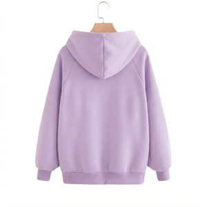 Sweat-shirt unisexe personnalisé en jersey épais 350g, respirant, à séchage rapide, brodé lavande, coupe classique, vierge - Product Image 2