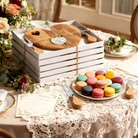 Ensemble de couteaux à fromage en bambou miniature en forme de cœur, cadeaux pour les mariages, les célébrations de la Saint-Valentin