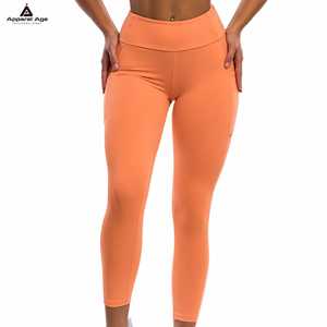 Hot Sale Custom Logo Women's Seamless Breathable Quick Dry Leggings Pockets Workout Yoga <b>Pants</b> Super Soft Gym Fitness Tights - Product Image 1