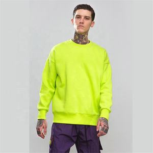 OEM de alta calidad Streetwear cuello redondo gota hombro sudadera Unisex logotipo personalizado en blanco sudadera para hombres ropa de invierno - Product Image 4