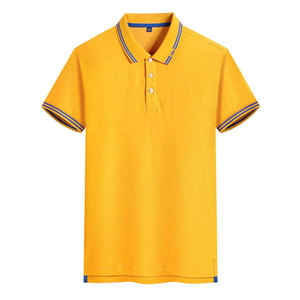 Camiseta Deportiva de Punto 100% Algodón para Hombre, Estilo Golf, Antiarrugas, Teñida con Hilo, con Patrón Sólido, Tipo Polo para Hombres de Negocios - Product Image 5