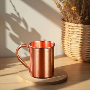 Top Selling Unique Design Pure Copper <b>Mug</b> Engraved Modern Luxury Durable Large Capacity Custom <b>Enamel</b> Utensils - Product Image 6