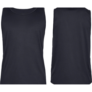 Custom Logo 100% Polyester 100% Cotton Men's Ribbed Eco-Friendly Workout <b>Tank</b> <b>Top</b> Breathable Sports Casual Dyed Blank <b>White</b> - Product Image 2