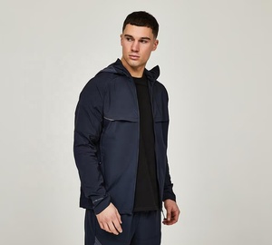 Men's <b>Lightweight</b> Waterproof Breathable Quick Dry Hooded Windbreaker Outdoor Running Streetwear Long Rain <b>Jacket</b> OEM Service - Product Image 1