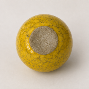 Yellow Painted <b>Chinese</b> Tall Modern Minimalist Ceramic Sphere <b>Vase</b> Shining Handmade Eco-Friendly Tabletop <b>Vase</b> for Home Wedding - Product Image 3