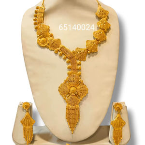 AWAIS HOUSE New Fashion Hip Hop Style Gold Plated Brass Women's Set Necklace <b>Bracelet</b> Wedding Party Chunky Diamond <b>Infinity</b> - Product Image 1