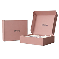 Caja de Envío Reutilizable de Cartón Corrugado Azul Marino con Impresión Personalizada de Lujo Sostenible, Material Ecológico, Diseño Moderno y Minimalista