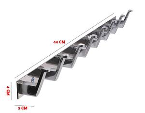 8 Pin Premium Modern Wall Mounted Hook Rack Stainless Steel Coat Towel <b>Hanger</b> Heavy Duty Organizer for Bathroom Bedroom Entryway - Product Image 2