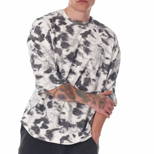 Heavyweight <b>Tie</b> <b>Dye</b> Drop Shoulder Custom Made High Quality 100% Cotton Streetwear <b>Tshirt</b> - Product Image 3