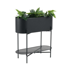 Modern Decorative Planter With Stand Featuring Durable Iron <b>Frame</b> for Indoor Outdoor <b>Plant</b> Display - Product Image 1