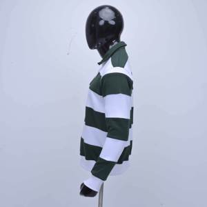 Polo de rugby haut de gamme pour hommes, logo brodé en chenille personnalisé sur la manche, tissu durable, uniforme de sport, maillot - Product Image 4