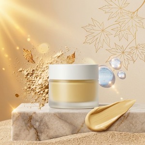 Protector Solar Mineral SPF30 con Óxido de Zinc y Ácido Hialurónico, Crema Solar Facial 30g, Botella de Vidrio, MOQ 350 - Product Image 4