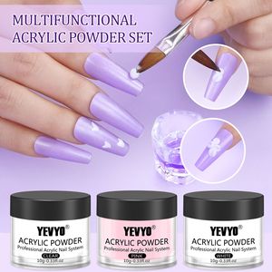 Kit Unghie Acriliche con Lampada UV, 4 Colori Smalto Gel e 24 Colori Glitter, Set Manicure e Pedicure con Monomero Liquido e Polvere - Product Image 3