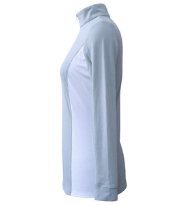 Horse Riding Show Shirt Women Competition Baselayer Fleece Moisture Wicking Breathable <b>Stretch</b> Fabric Short Sleeve Manufacturer - Product Image 4