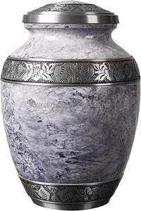 Urna de cenizas humanas de cremación para adultos de aluminio elegante moderna para memoria funeraria recuerdo tributo almacenamiento solución decorativa - Product Image 2