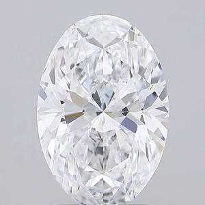 Diamant CVD ovale de 2,00 carats, couleur D, clarté VS1, certifié IGI, pour bijoux en or pour homme - Product Image 1