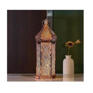 Lámparas Metálicas Huecas o Faroles Metálicos Marroquíes Decorativos para la Decoración de Eid y Ramadán - Product Image 2