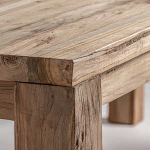 Mesa de Comedor de Madera de Teca Sólida de Primera Calidad, Diseño Moderno, Mesa Rectangular Ecológica para Hostelería y Uso Comercial - Product Image 3