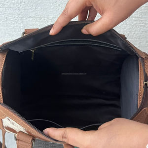 Nuevo Bolso de Mano de Cuero Vacuno Genuino de Alta Calidad, Diseño de Marca, para Mujer, Bolso de Viaje, Bolso de Fin de Semana - Product Image 6