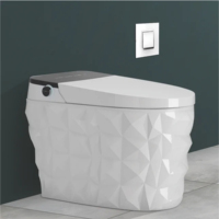Wismart 102 Toilette intelligente en céramique avec siphon en S, fixation au sol, désodorisation automatique, télécommande, siège chauffant, veilleuse