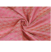 Tissu floral écologique en poly brocart, élégant, doux, brillant, léger et respirant, pour robes de mode pour filles, tenues de mariage, sacs et articles de maison