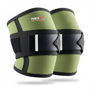 Rexfit Sport - Mangas de Soporte para Codo de Neopreno de 5 mm para Levantamiento de Pesas, Entrenamiento de Fuerza y Fisicoculturismo, Unisex - Product Image 1