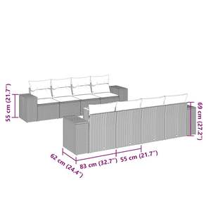 Conjunto de Sofás Negros para Jardín - Product Image 3