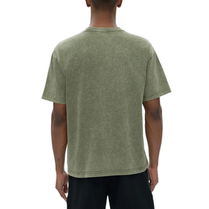 T-shirt Oversize Homme Personnalisé Fournisseur de Vêtements Tendance Fabricants de Vêtements 100% Coton Manches Courtes 280 grammes - Product Image 4