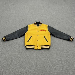 Veste de baseball en satin à fermeture éclair, personnalisable avec broderie Strake Wheelwright Guild, directement de l'usine - Product Image 2