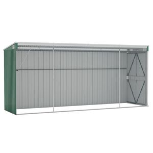 Structure de rangement murale en acier galvanisé pour abri de jardin vert 46.5 po x 150.4 po x 70.1 po - Product Image 6