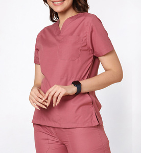 Uniformes de Hospital con Logotipo Personalizado, Pantalones Rectos Transpirables de Verano, Conjuntos de Uniformes Médicos de Alta Calidad, Top Deportivo Unisex de Manga Corta - Product Image 1