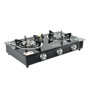 Gas <b>Stove</b> with 3 Turbo Burners for Household Hotel Use Built-in Freestanding Glass Ceramic Surface Natural Gas Knob Control - Product Image 3