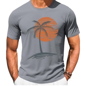 Camiseta personalizada 100% algodón con cuello redondo, camiseta con cuello redondo para hombre, camiseta estampada para hombre, camiseta para hombre, camiseta de manga corta - Product Image 5