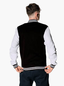 Veste de baseball pour homme, style streetwear, bleu, taille S, avec patch brodé personnalisé, logo sur mesure. - Product Image 6