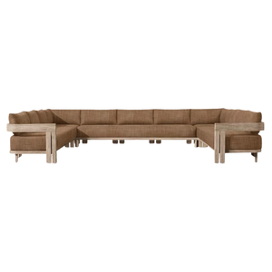 Luxury The Langham Teak Outdoor <b>Sofa</b> Set Modern Resort Villa Patio Lounge Couch Scandinavian Hotel Furniture - Product Image 2