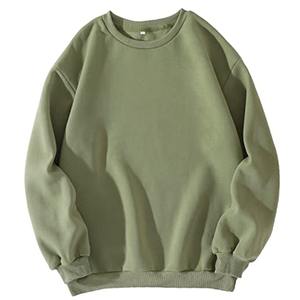 Sweat-shirt ample à col rond et épaules tombantes pour femme, coupe ample, en coton, avec manches longues douces - Product Image 6