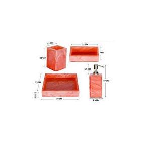 Marble Effect Resin Bathroom Set Soap Dispenser <b>Toothbrush</b> <b>Holder</b> Soap Dish Decorative Homes Bathroom Accessories Collection - Product Image 1