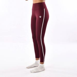Pantalones de Yoga para Mujer Hechos a Medida, Transpirables, Ligeros, de Secado Rápido, Diseño Contorneado con Patrón Sólido, Leggings de Spandex/Poliéster - Product Image 1
