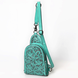 Nuevo Bolso Bandolera de Piel Genuina de Vacuno 2026 con Patrón Paisajístico, Correa de Cadena, Elegante y Duradero, de Nylon - Product Image 3