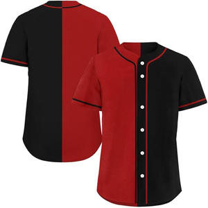 Camiseta de Béisbol Duradera para Hombre, 100% Poliéster, Transpirable, de Secado Rápido, Uniforme Personalizado con Logotipo y Bolsillos Laterales - Product Image 5