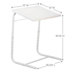 Portable Rectangle <b>Storage</b> <b>Tray</b> White Minimalist Design for Living Room Use - Product Image 4