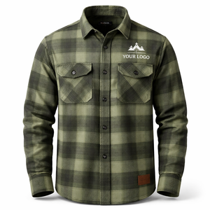 Camisas de Franela Personalizadas al por Mayor con Logotipo para Pedidos al por Mayor - Fabricante y Proveedor OEM - Product Image 1