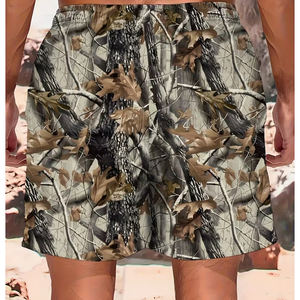 Pantalones Cortos Deportivos Unisex de Lona con Doble Forro, Estampado de Camuflaje, Resistentes al Viento, por Encima de la Rodilla, para Gimnasio, Baloncesto, Personalizables, al por Mayor - Product Image 3