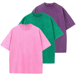 เสื้อยืดโอเวอร์ไซส์พิมพ์โลโก้ตามสั่งสำหรับผู้ชาย สไตล์สตรีทแวร์ ทรงหลวม ไหล่ตก คุณภาพสูง เสื้อยืดลำลองแนวสปอร์ตสำหรับผู้ชาย - Product Image 1