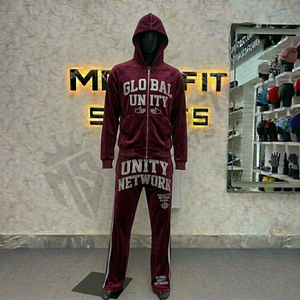 Conjunto Deportivo Personalizado para Hombre con Cierre, a la Moda, Ligero, Transpirable, para Gimnasio, Correr, Entrenamiento - Product Image 1