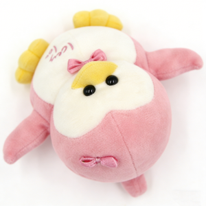 Pink Duck Plush <b>Toy</b> with Bow Embroidered Name <b>Soft</b> <b>Stuffed</b> Animal for Girls Easter Gift 11CM-30CM PP Cotton Filling - Product Image 2