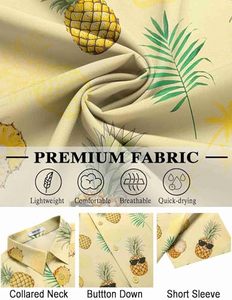 Chemise d'été tropicale pour homme à manches courtes, imprimé floral hawaïen, décontractée, boutonnée, colorée, pour les vacances - Product Image 6