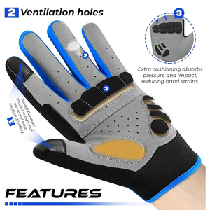 Nouveaux gants de moto personnalisés pour la course, matériau de haute qualité, confortables pour la conduite, protection pour moto. - Product Image 4